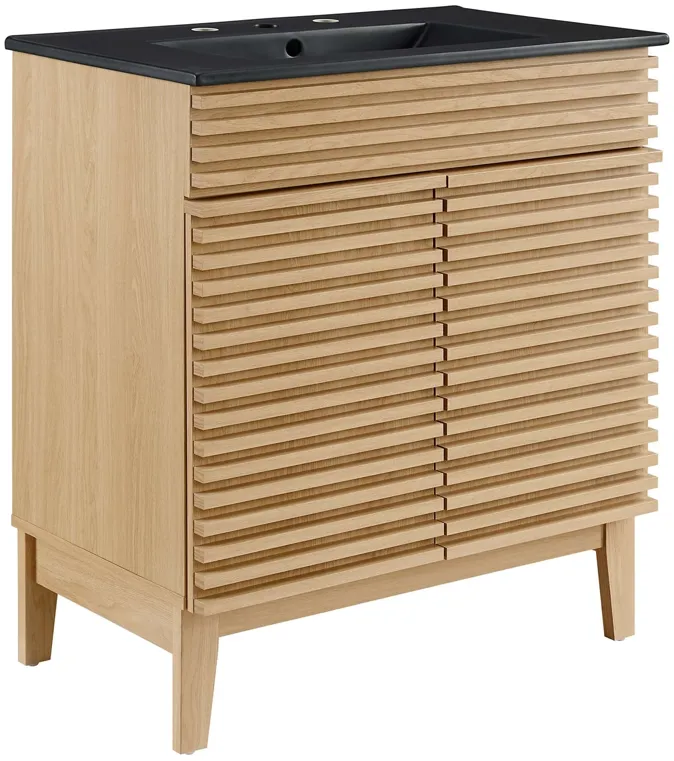 Render Bathroom Vanity with Black Basin Included by Modway