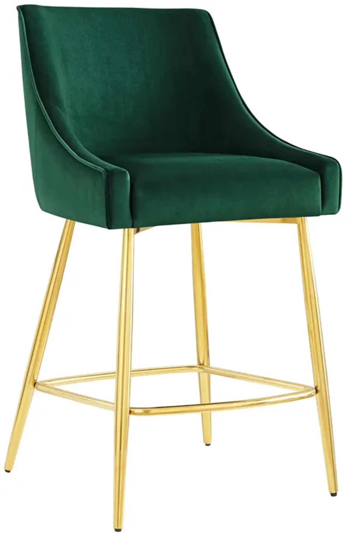 Discern Performance Velvet Counter Stool by Modway Gray