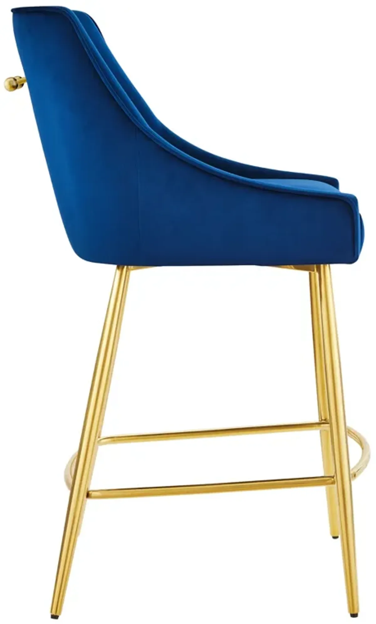 Discern Performance Velvet Counter Stool by Modway Navy