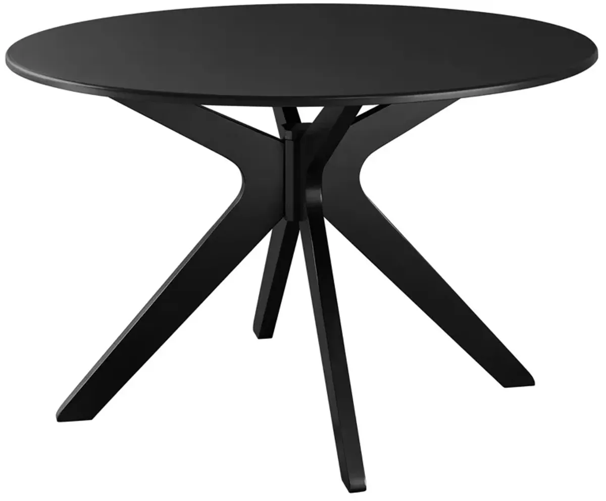 Traverse 47" Dining Table by Modway Black Black