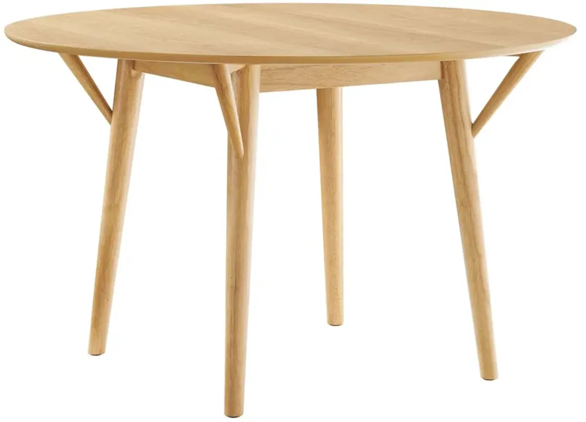 Gallant 47" Round Dining Table by Modway Oak Oak