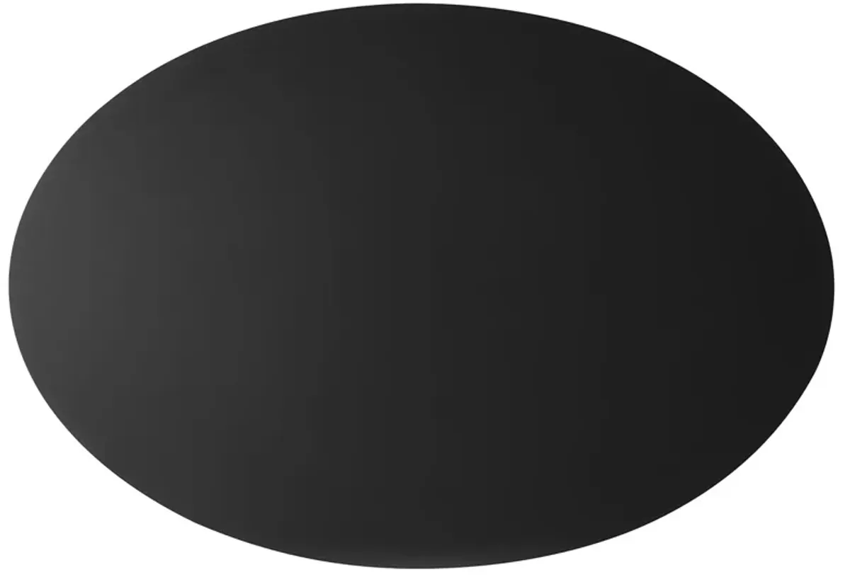 Traverse 63" Oval Dining Table by Modway Black Black