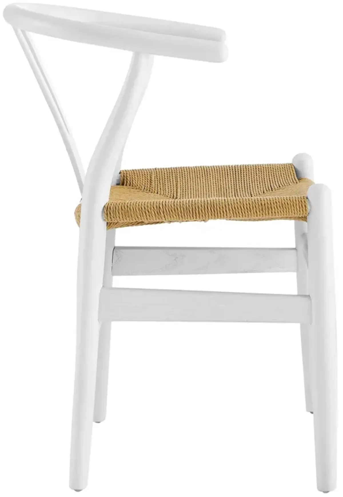 Amish Dining Wood Armchair by Modway White