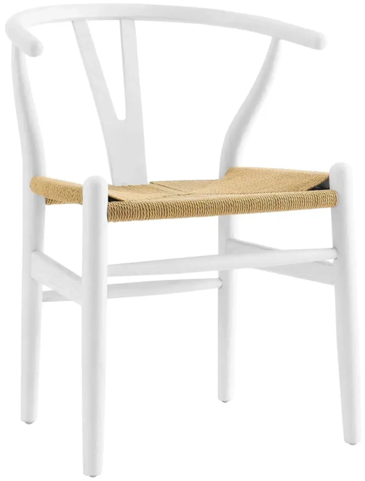 Amish Dining Wood Armchair by Modway White