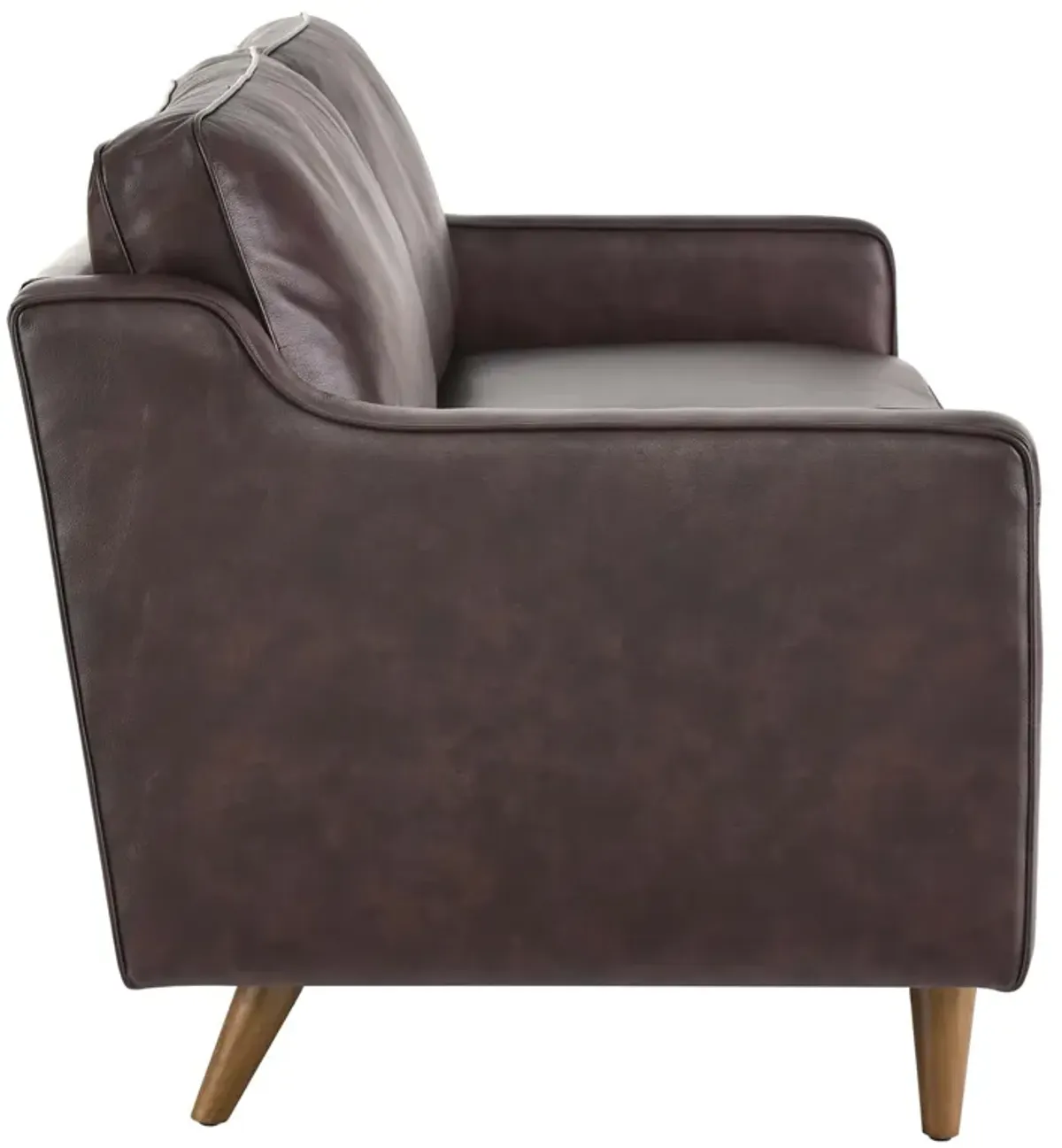 Impart Genuine Leather Sofa by Modway Brown