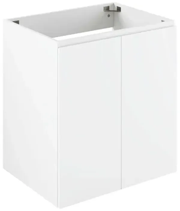 Bryn Wall-Mount Bathroom Cabinet Basin Not Included by Modway 24" / White