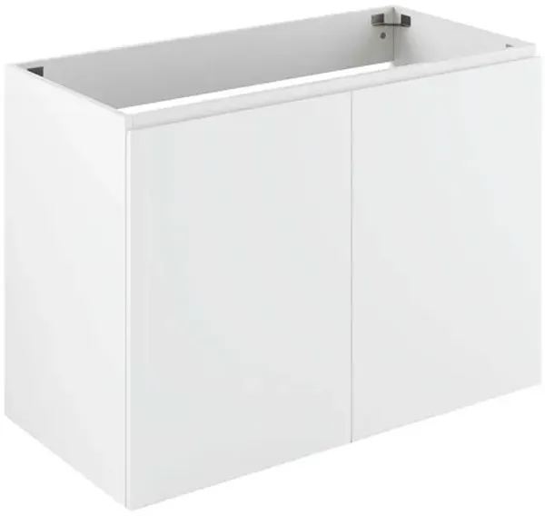 Bryn Wall-Mount Bathroom Cabinet Basin Not Included by Modway 36" / White