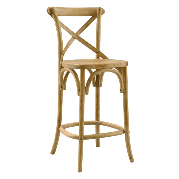 Gear Counter Stool by Modway Natural