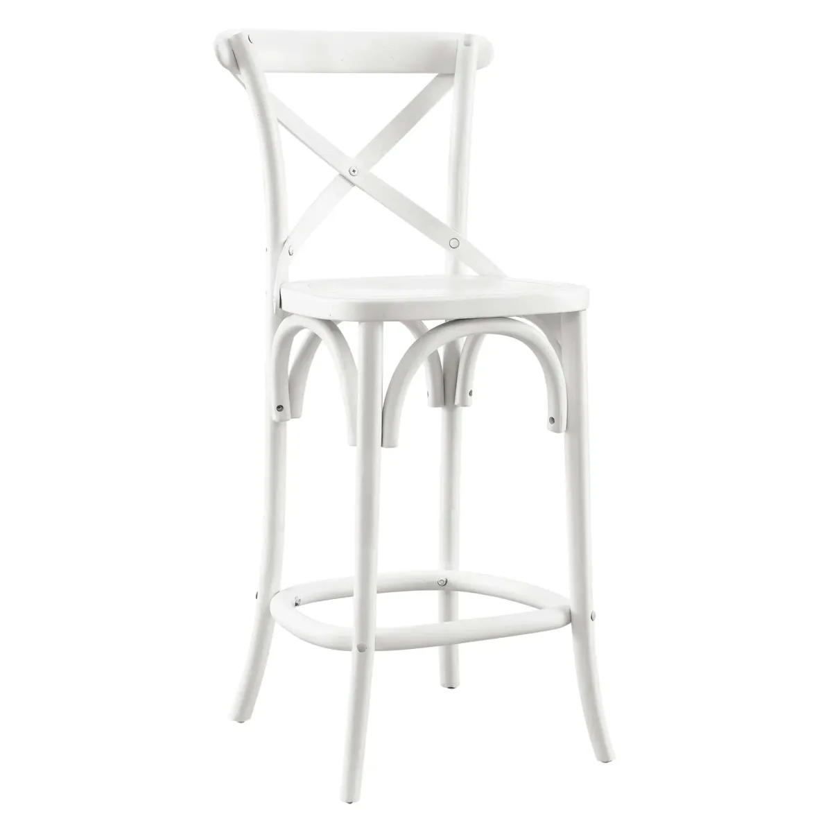 Gear Counter Stool by Modway White