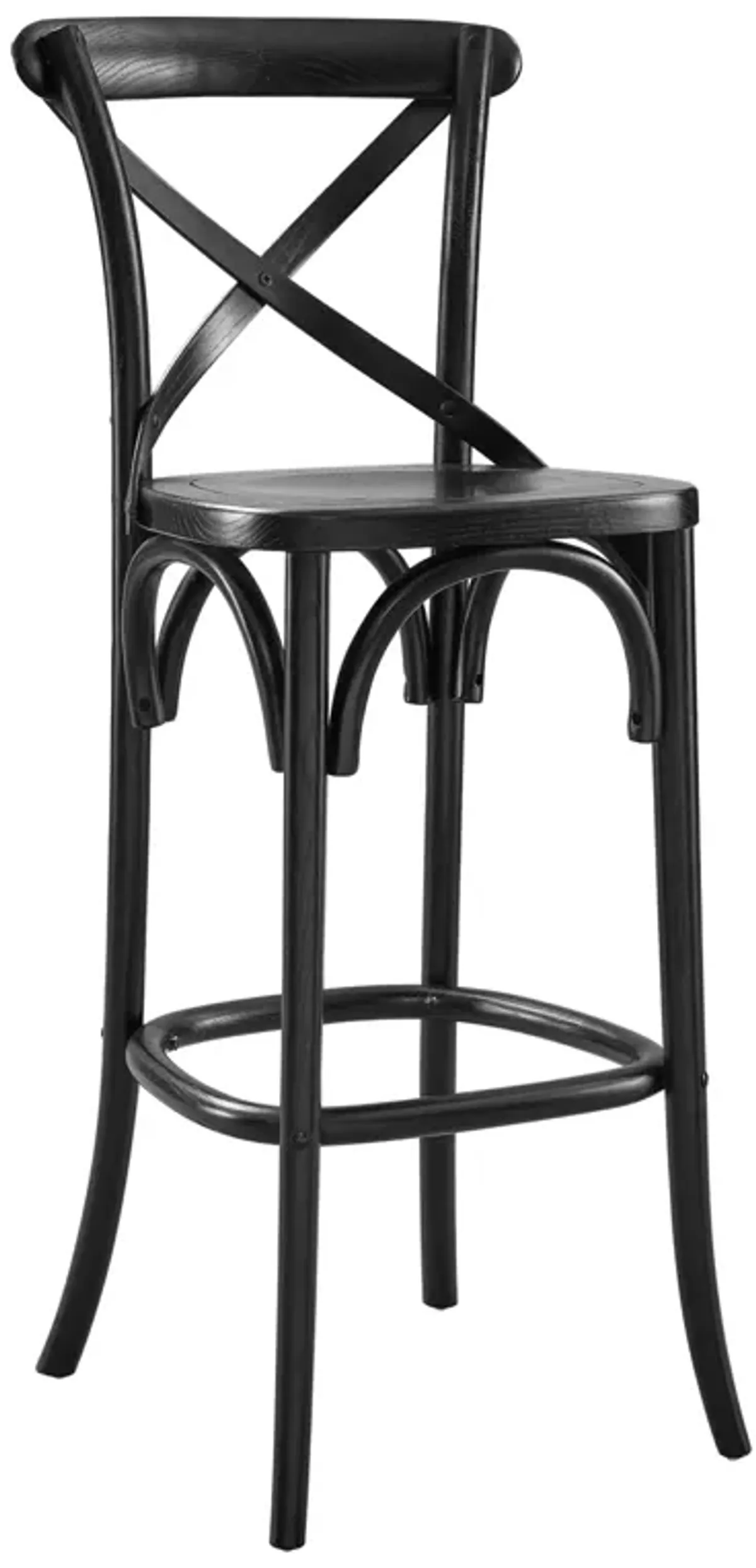 Gear Bar Stool by Modway Black