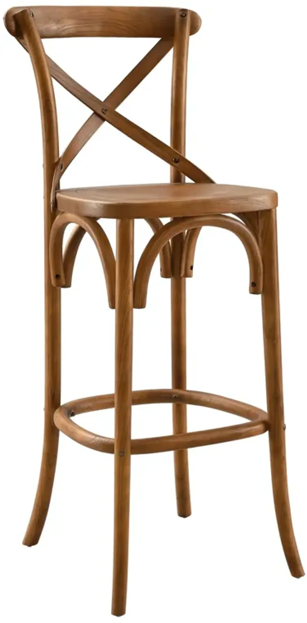 Gear Bar Stool by Modway Walnut