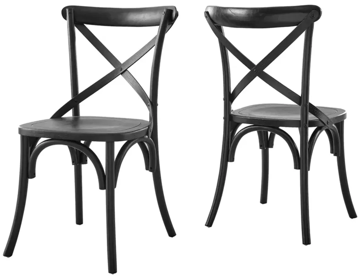 Gear Dining Side Chair by Modway Black
