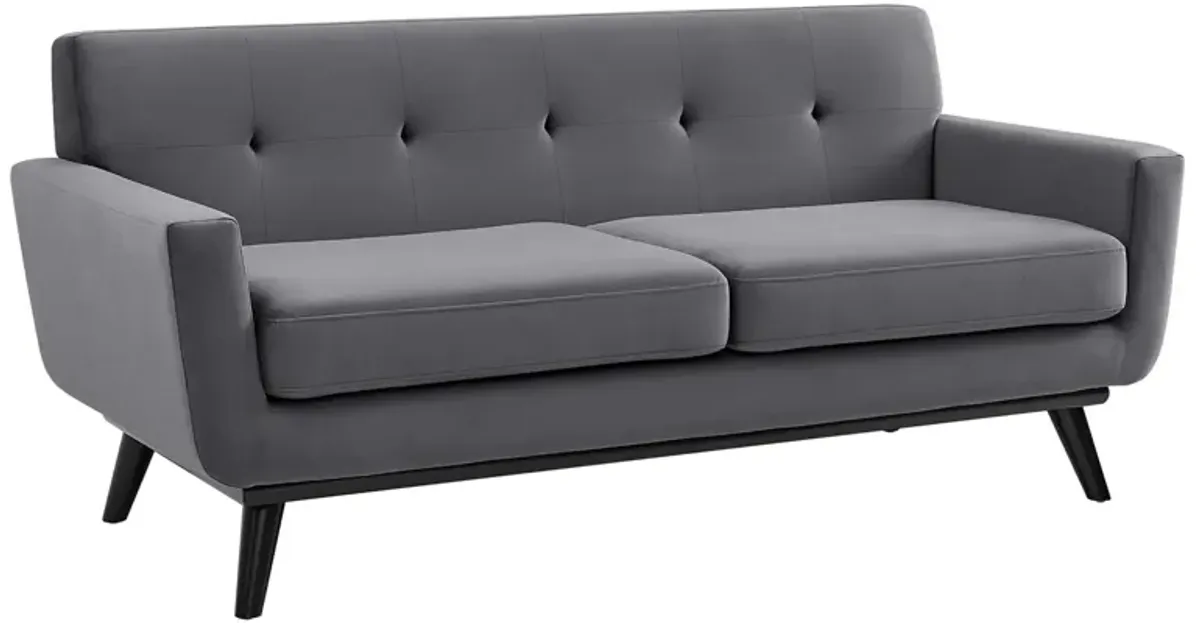 Engage Performance Velvet Loveseat by Modway Gray