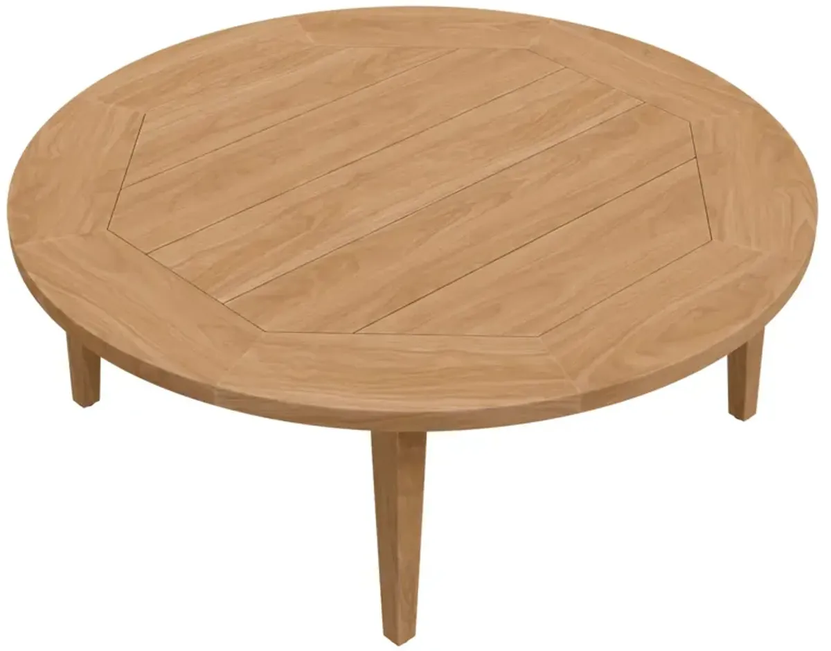 Brisbane Teak Wood Outdoor Patio Coffee Table by Modway Natural