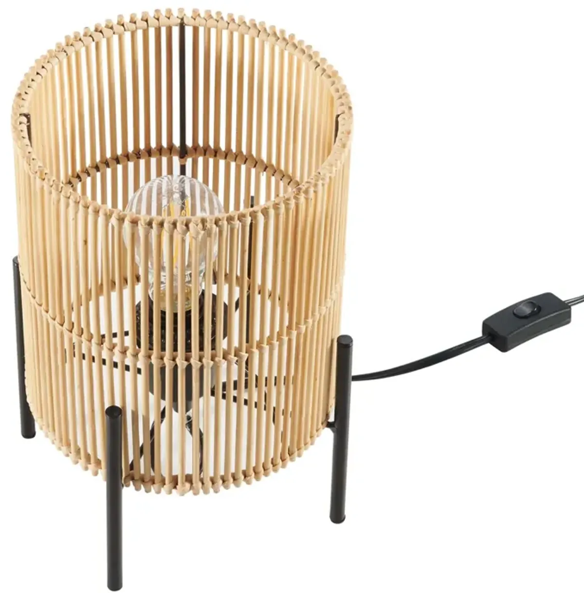 Casen Bamboo Table Lamp by Modway Natural