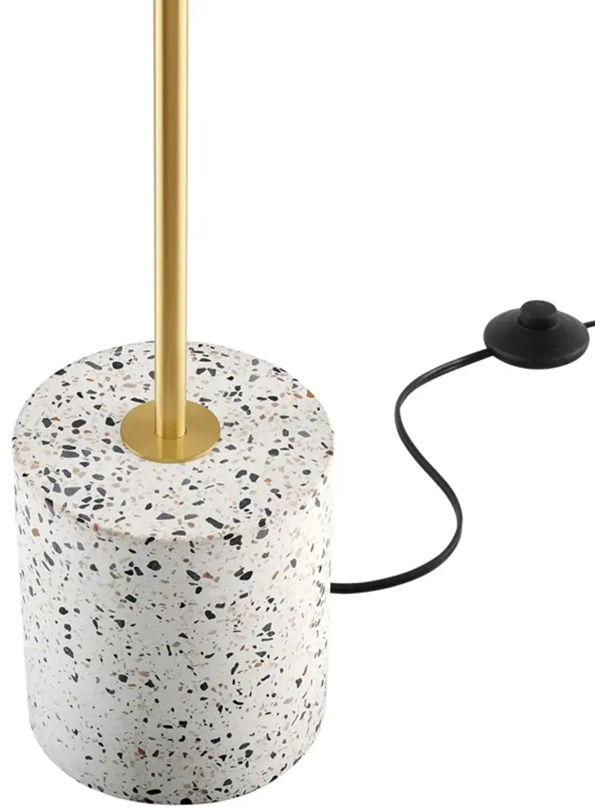 Logic Terrazzo Floor Lamp by Modway White