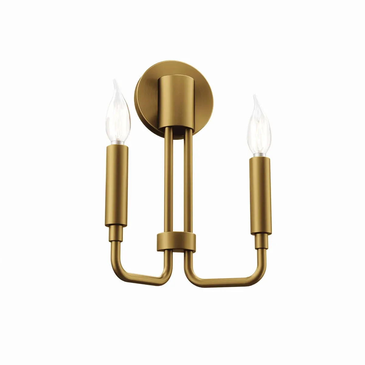Rekindle 2-Light Wall Sconce by Modway Satin Brass
