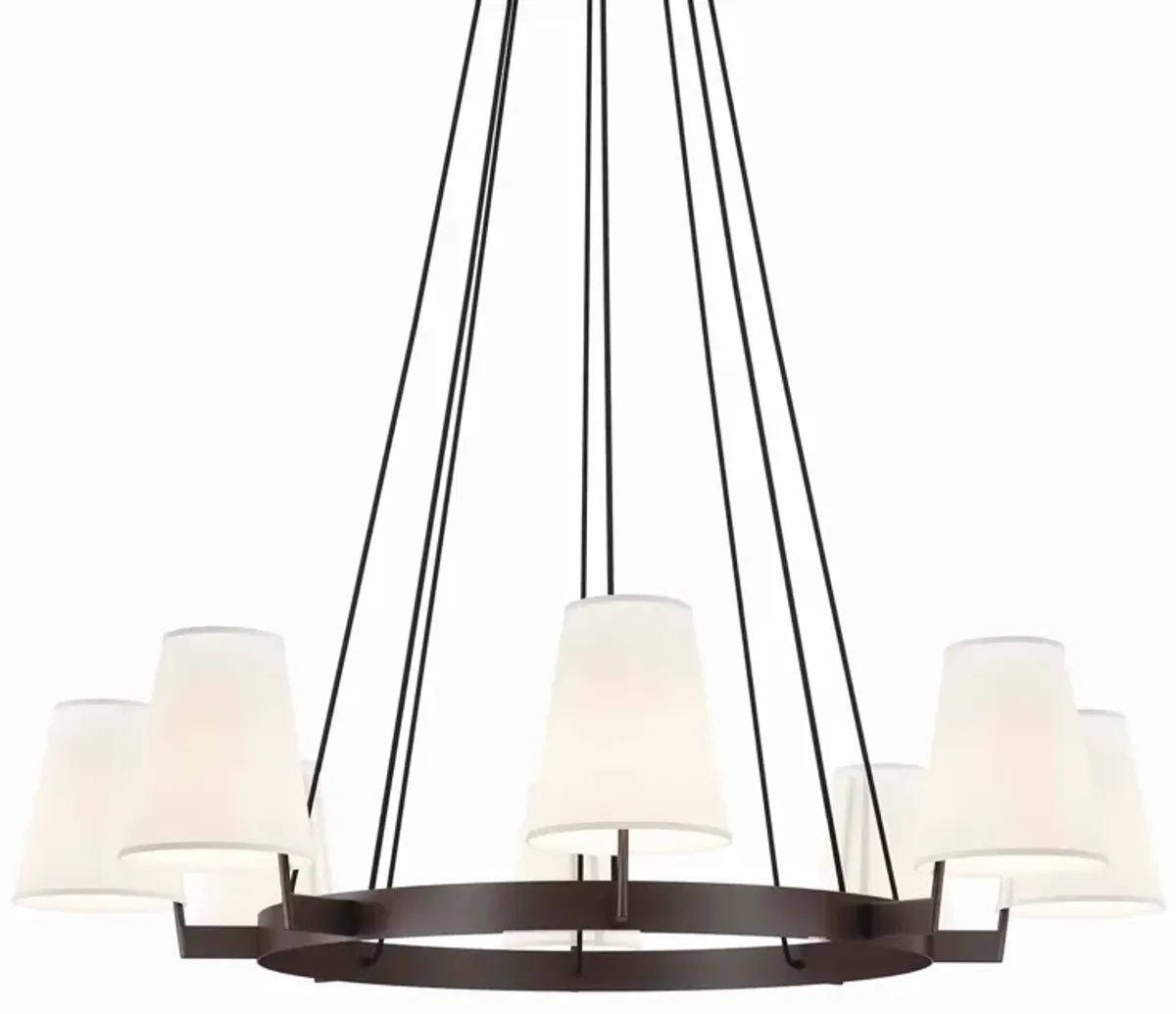 Surround 8-Light Chandelier by Modway White Bronze