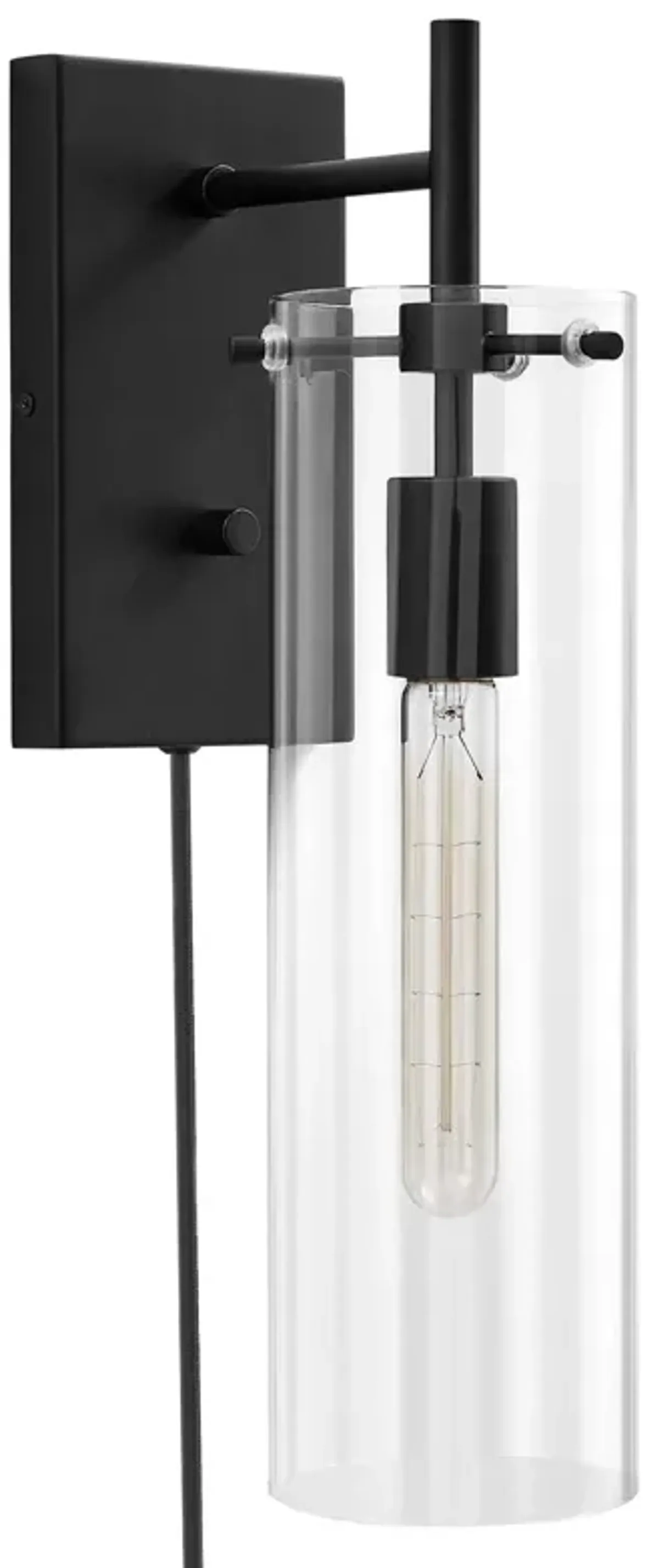 Skylark Wall Sconce by Modway Clear Polished Nickel