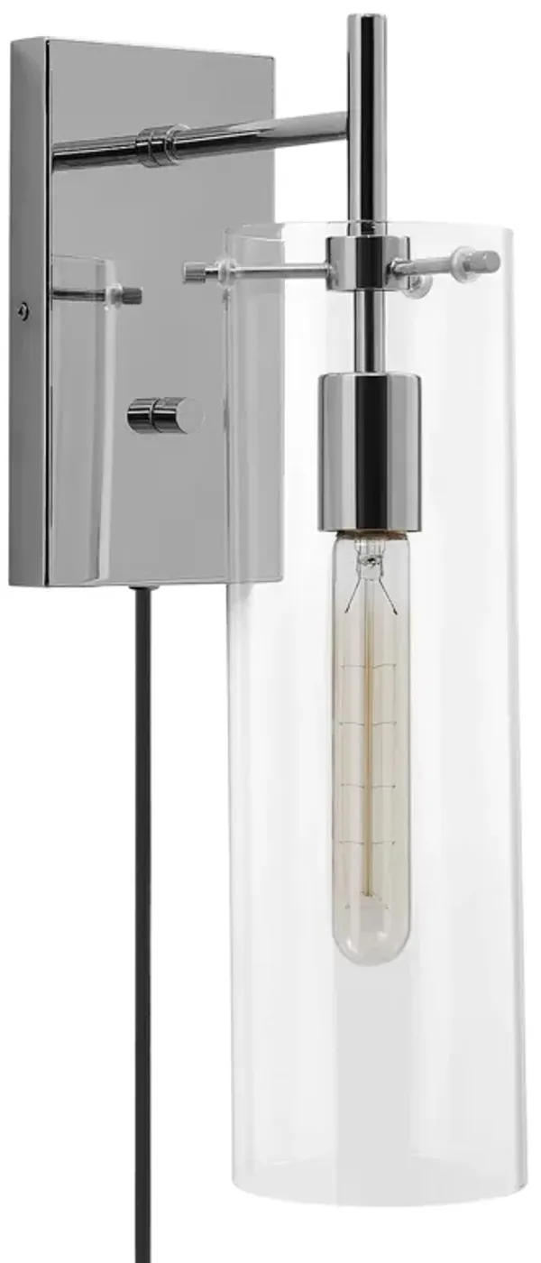 Skylark Wall Sconce by Modway Clear Polished Nickel