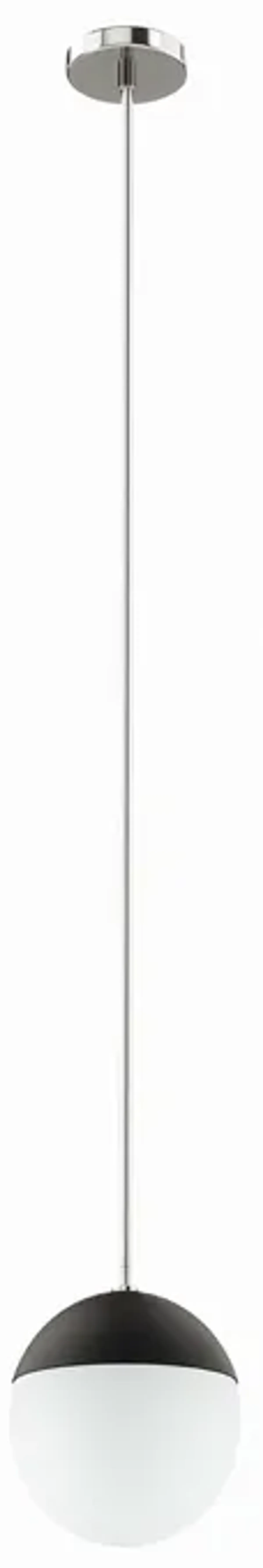 Stellar 1-Light Pendant Light by Modway Opal Polished Nickel