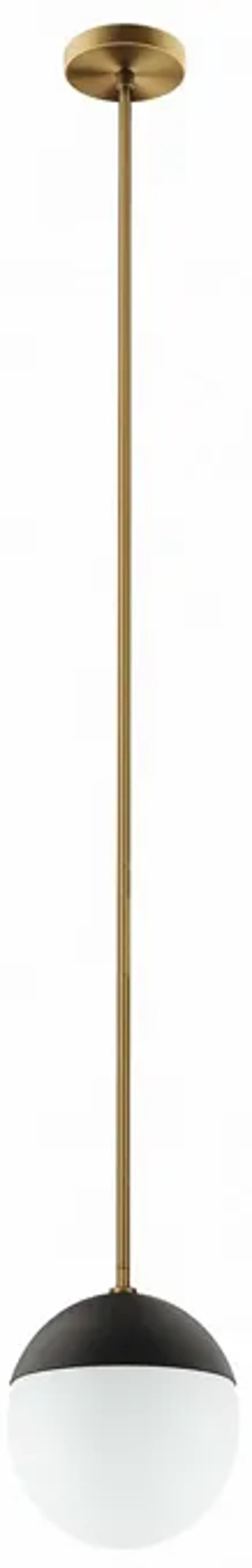 Stellar 1-Light Pendant Light by Modway Opal Satin Brass