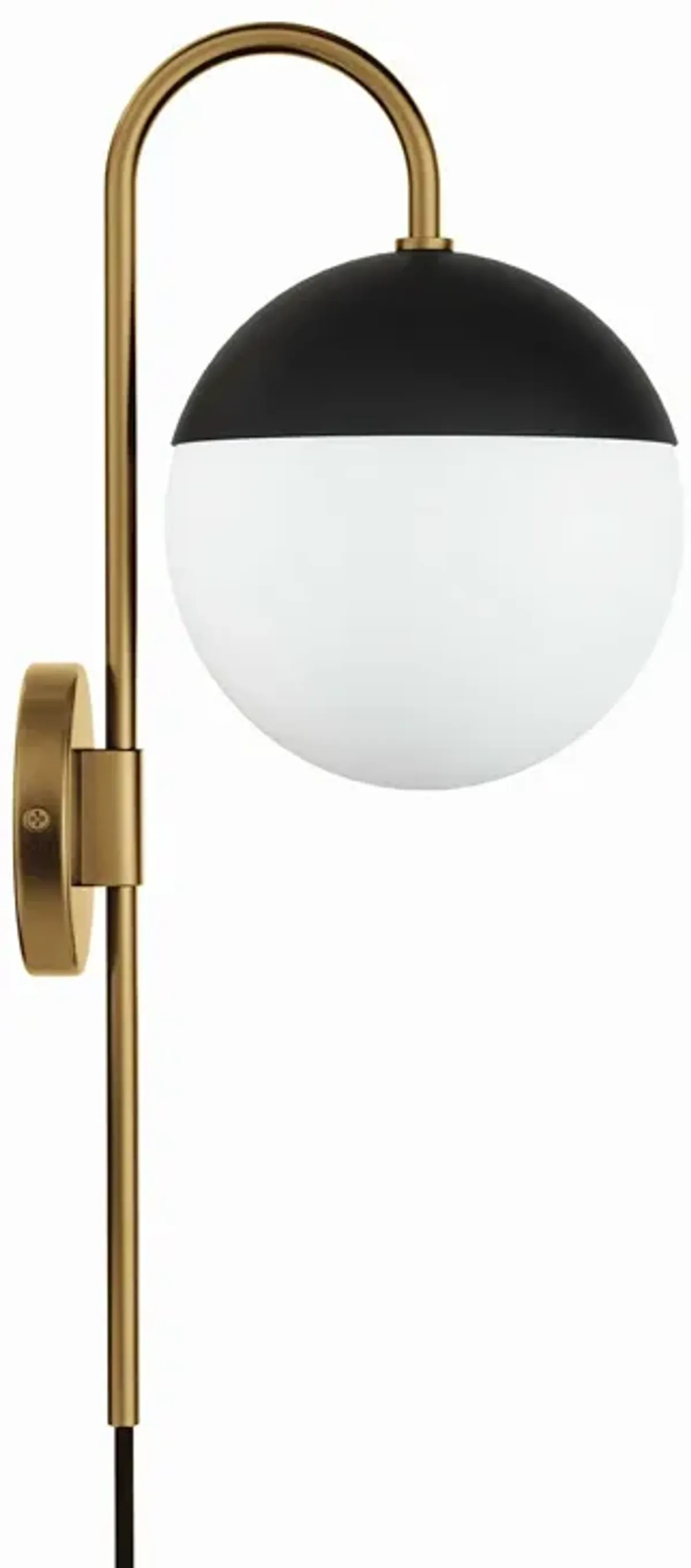 Stellar 1-Light Wall Sconce by Modway Opal Satin Brass