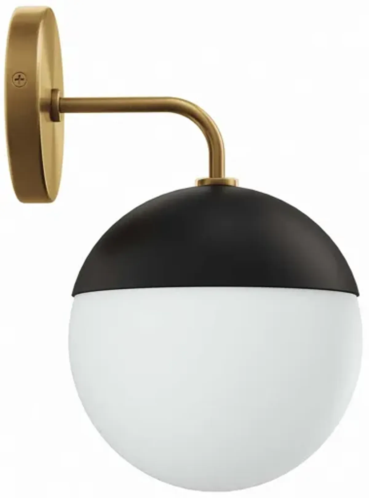 Stellar 1-Light Wall Sconce by Modway Opal Satin Brass