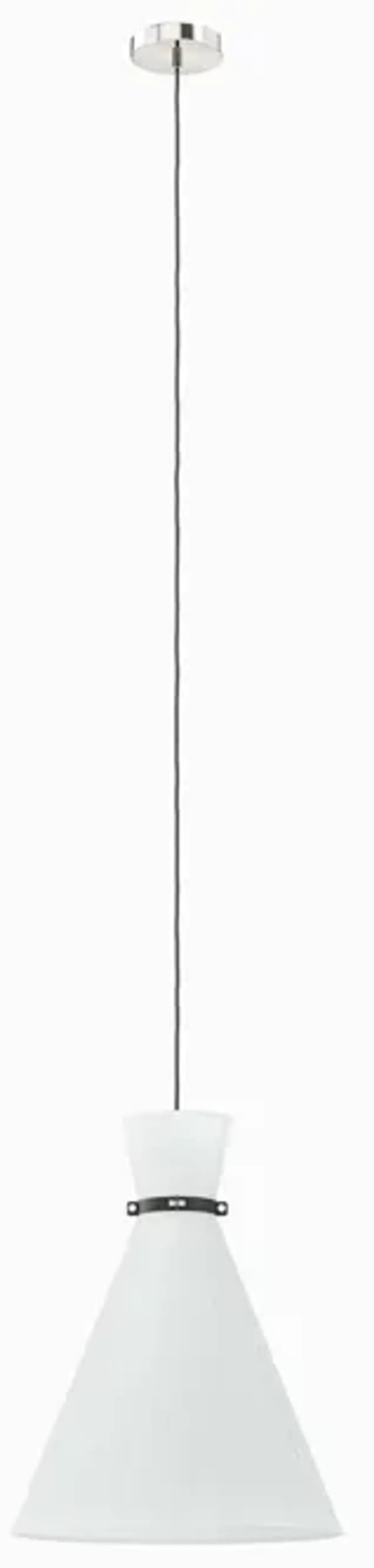 Starlight 1-Light Pendant Light by Modway White Satin Brass