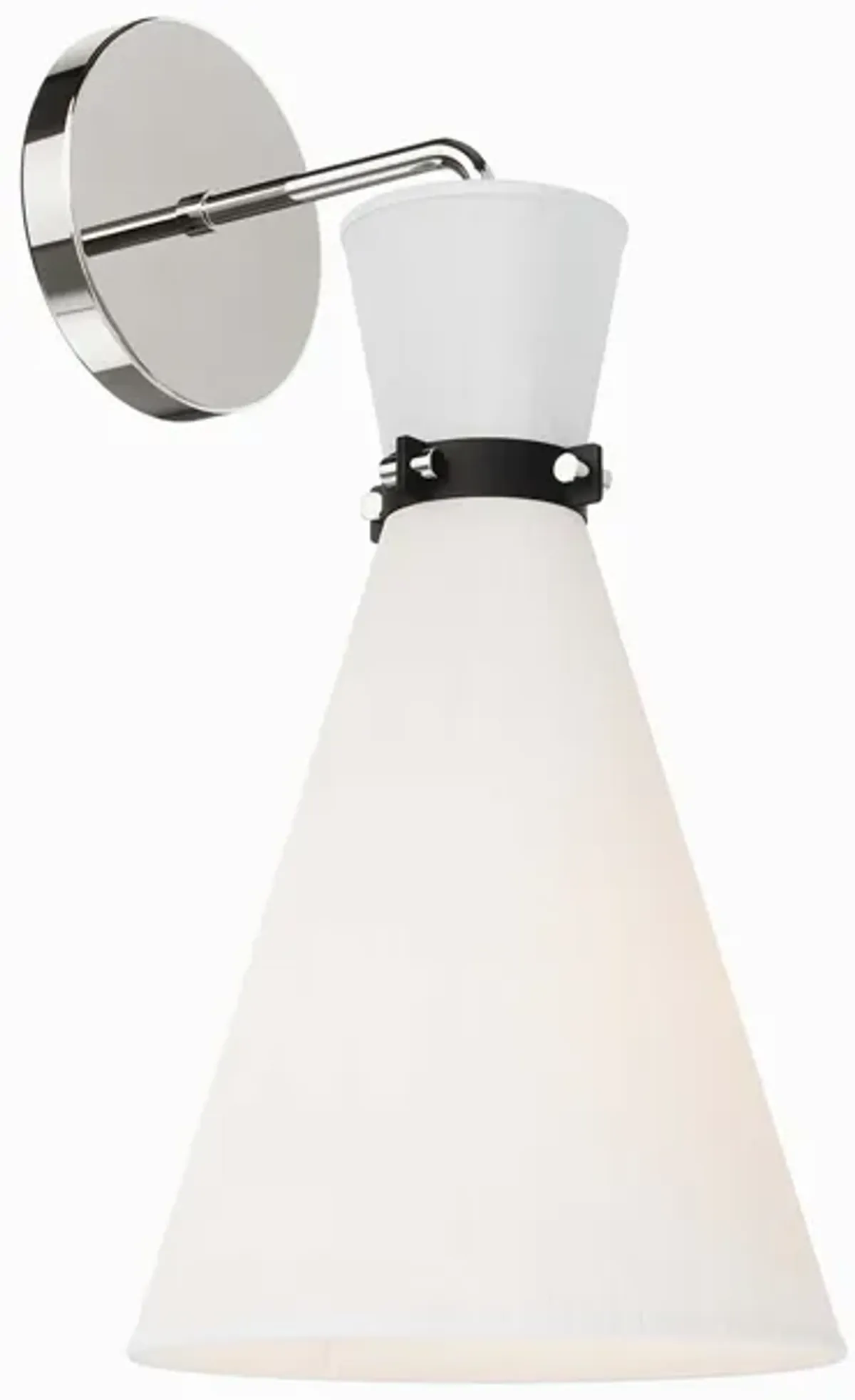 Starlight 1-Light Wall Sconce by Modway White Satin Brass