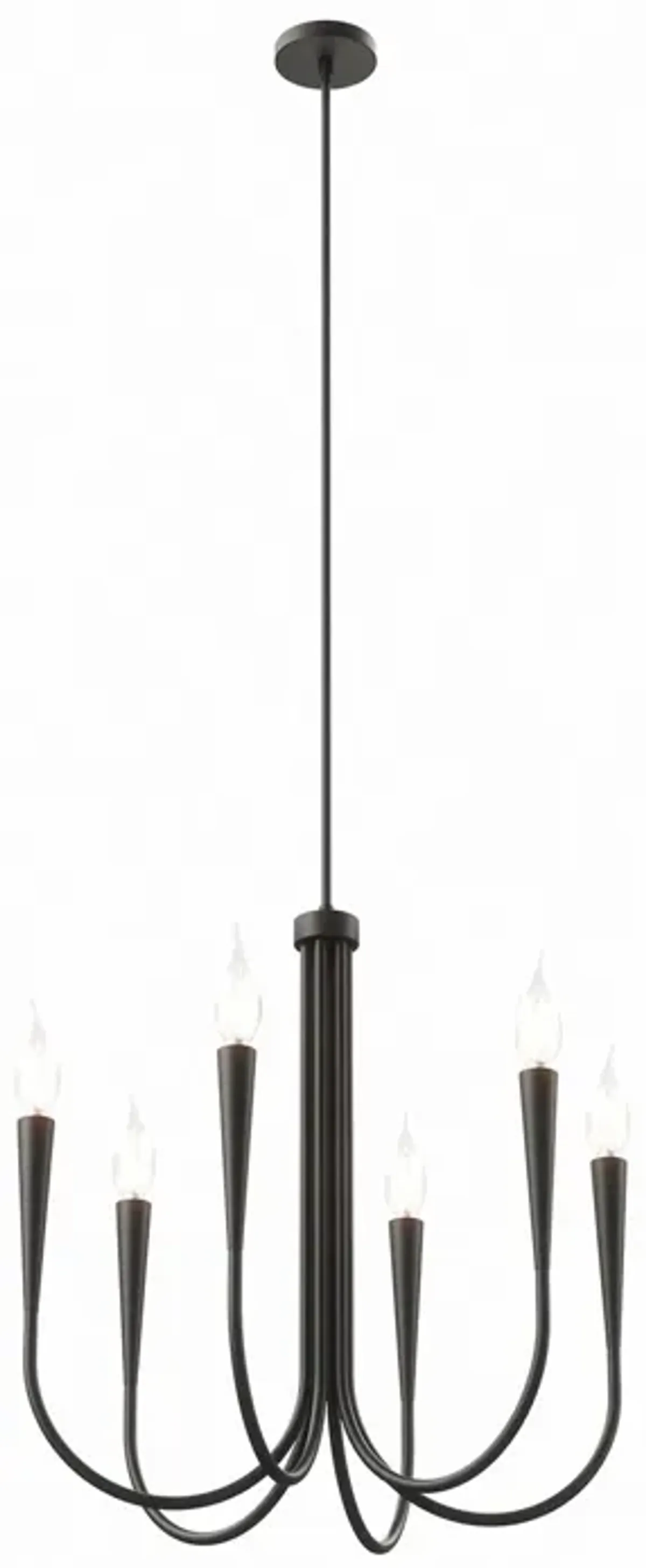 Penrose 6-Light Chandelier by Modway Black