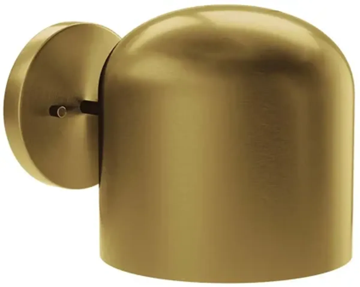 Avenue 1-Light Wall Sconce by Modway Satin Brass