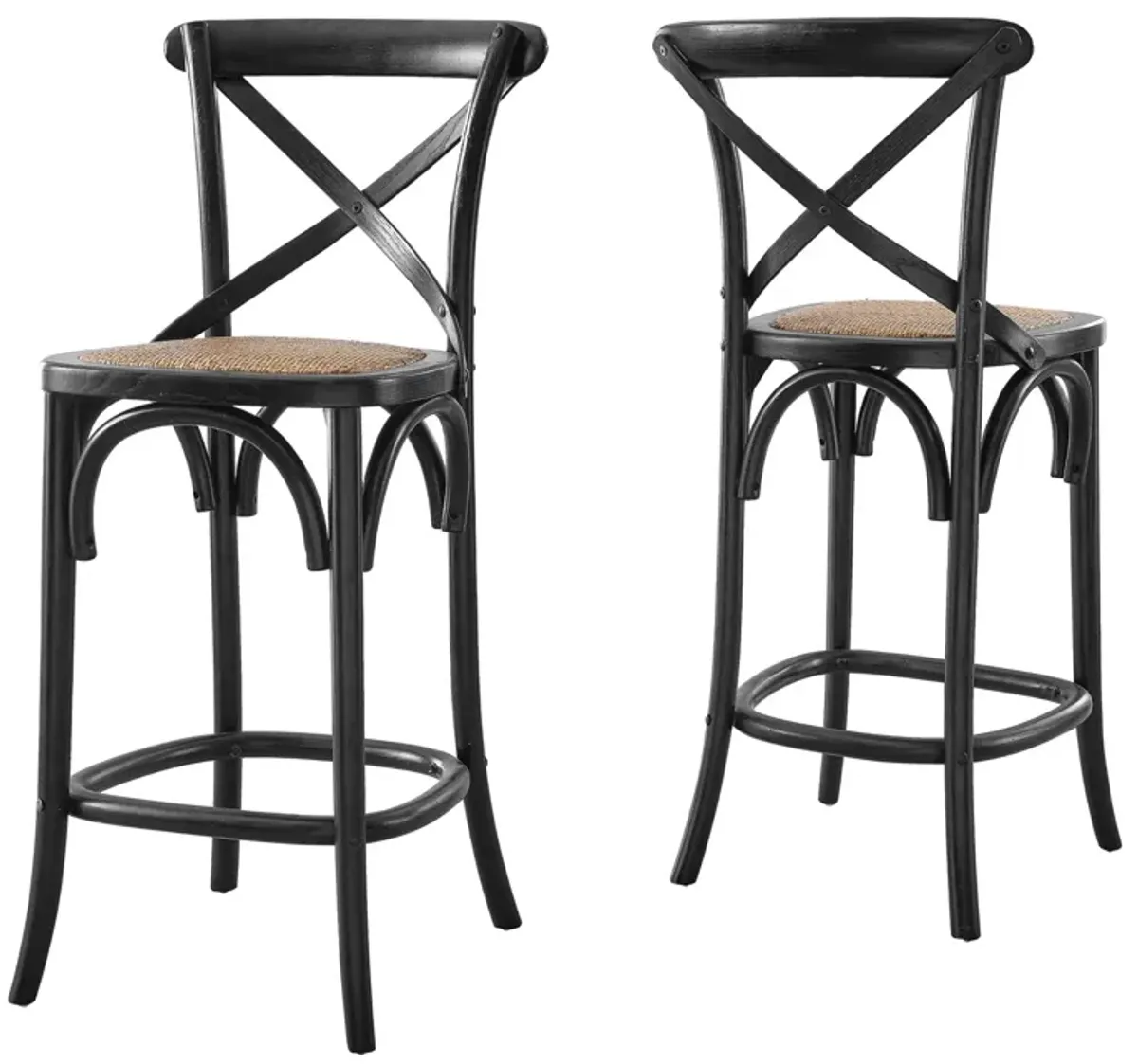 Gear Counter Stool by Modway Black