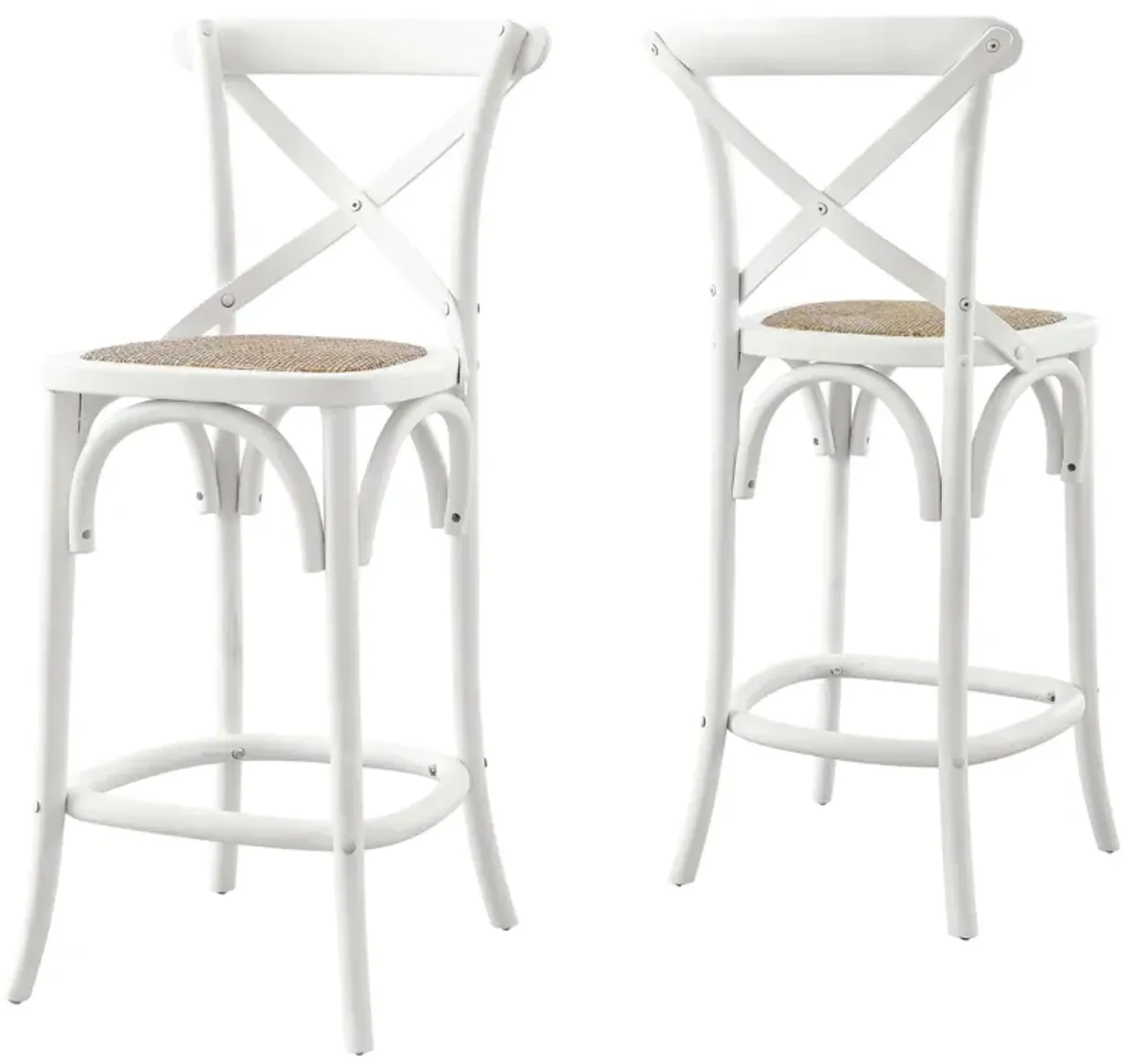 Gear Counter Stool by Modway White