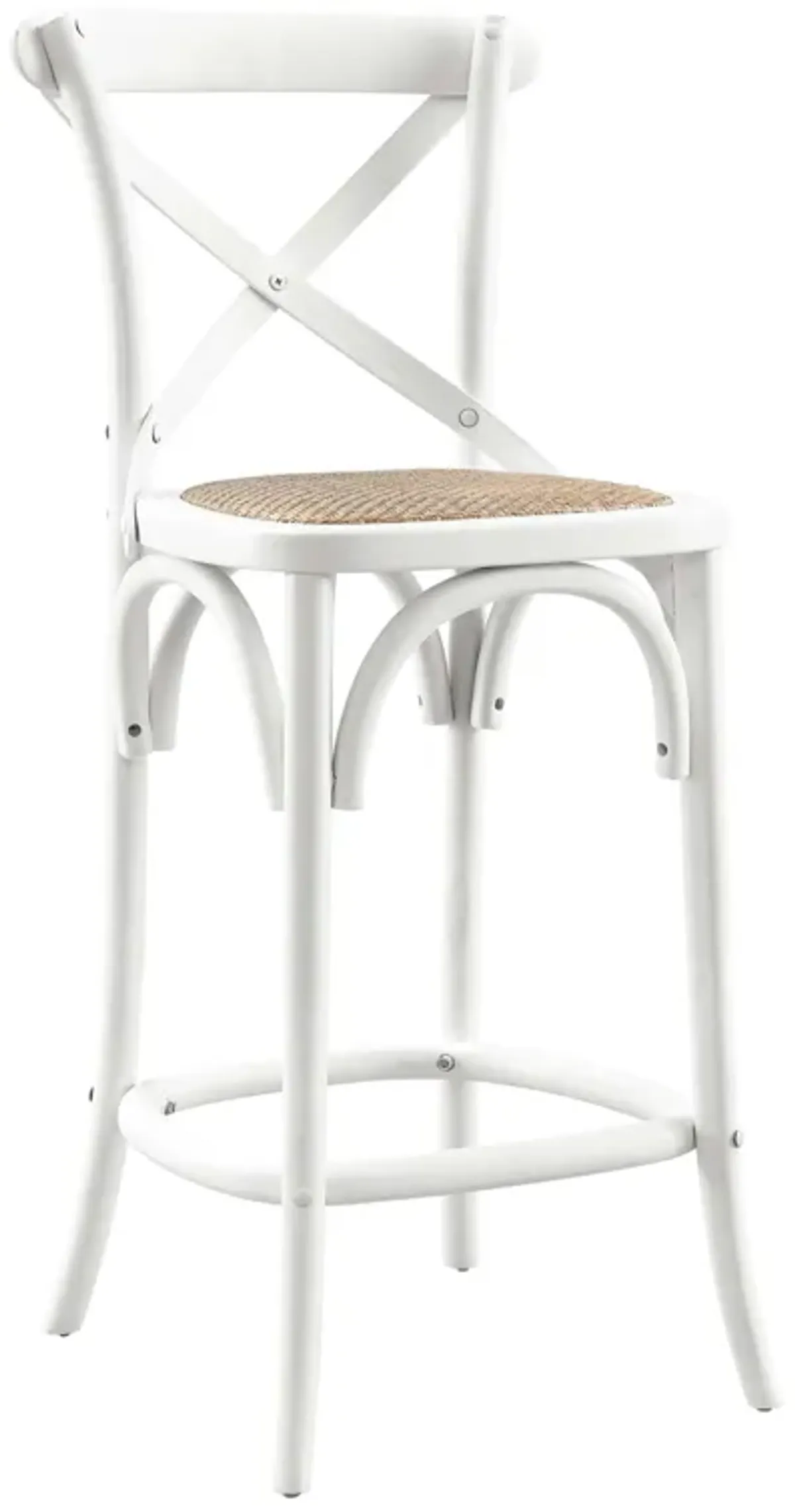 Gear Counter Stool by Modway White
