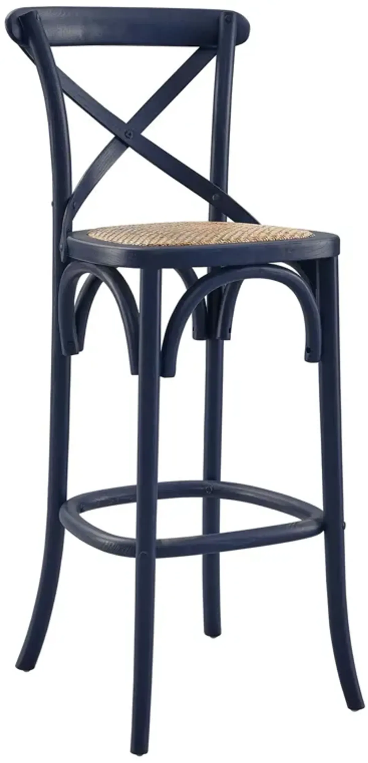 Gear Bar Stool by Modway Midnight Blue
