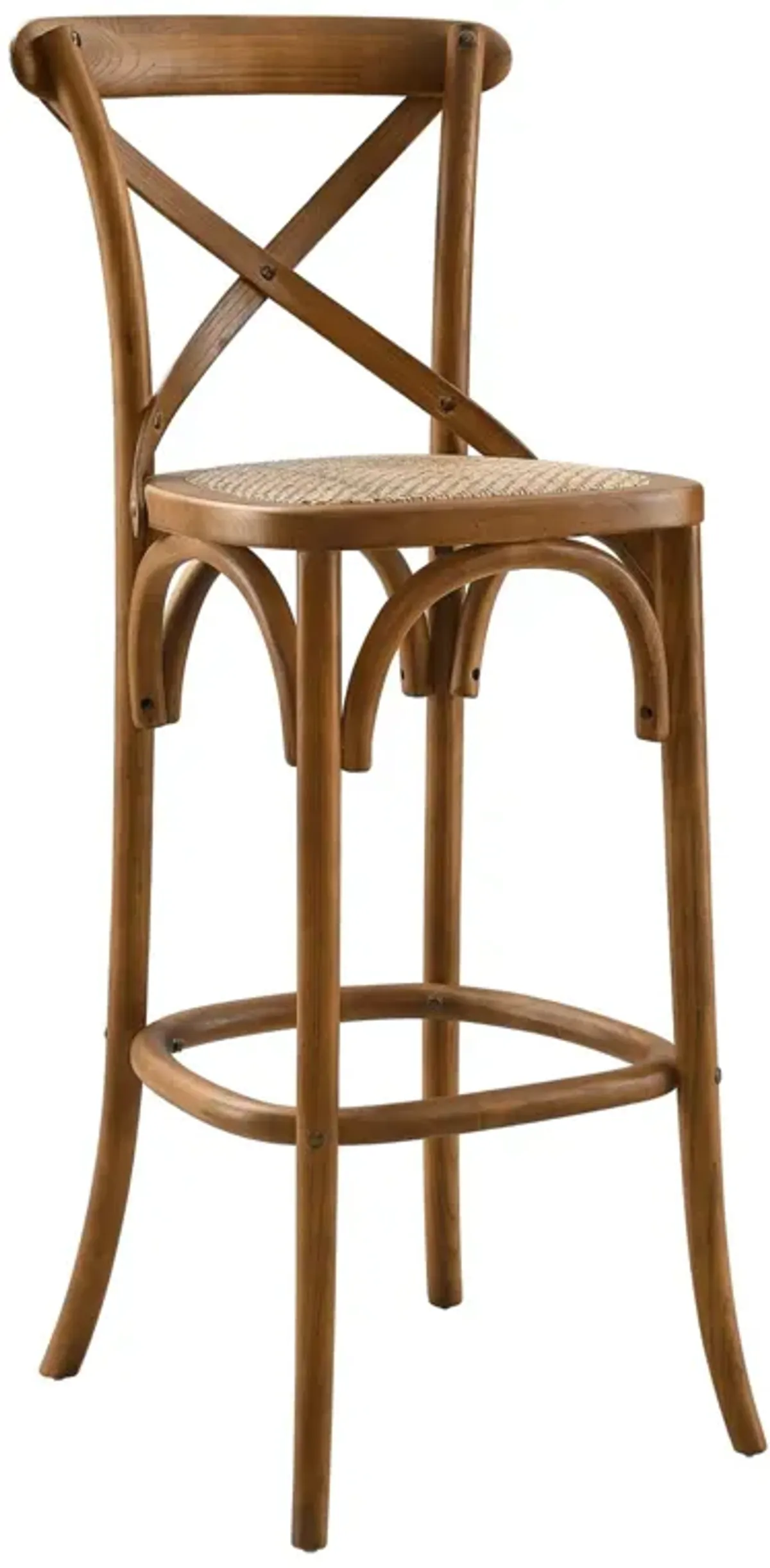Gear Bar Stool by Modway Walnut
