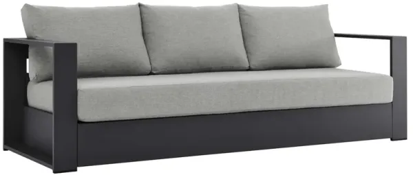 Tahoe Outdoor Patio Powder-Coated Aluminum Sofa by Modway Gray Gray