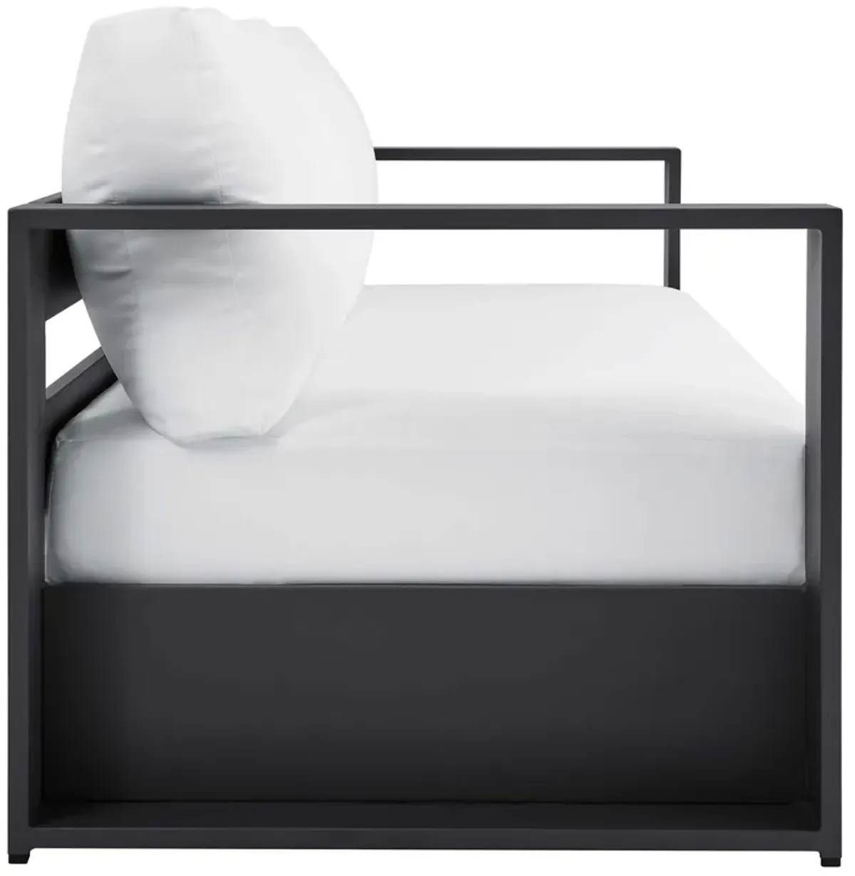 Tahoe Outdoor Patio Powder-Coated Aluminum Sofa by Modway