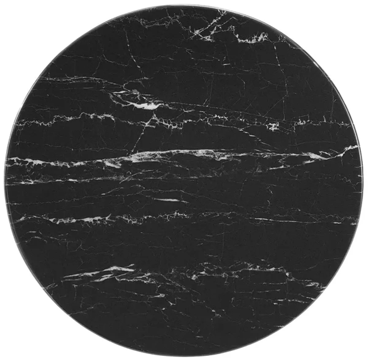 Lippa Round Artificial Marble Side Table by Modway