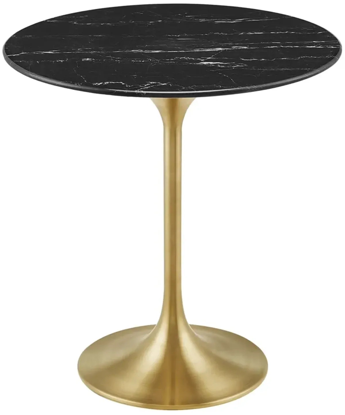 Lippa Round Artificial Marble Side Table by Modway