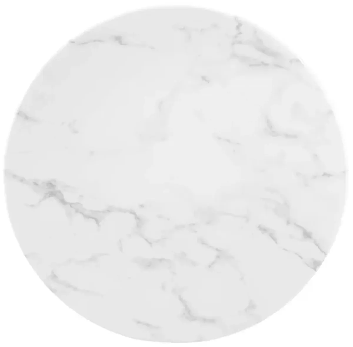 Lippa Round Artificial Marble Side Table by Modway
