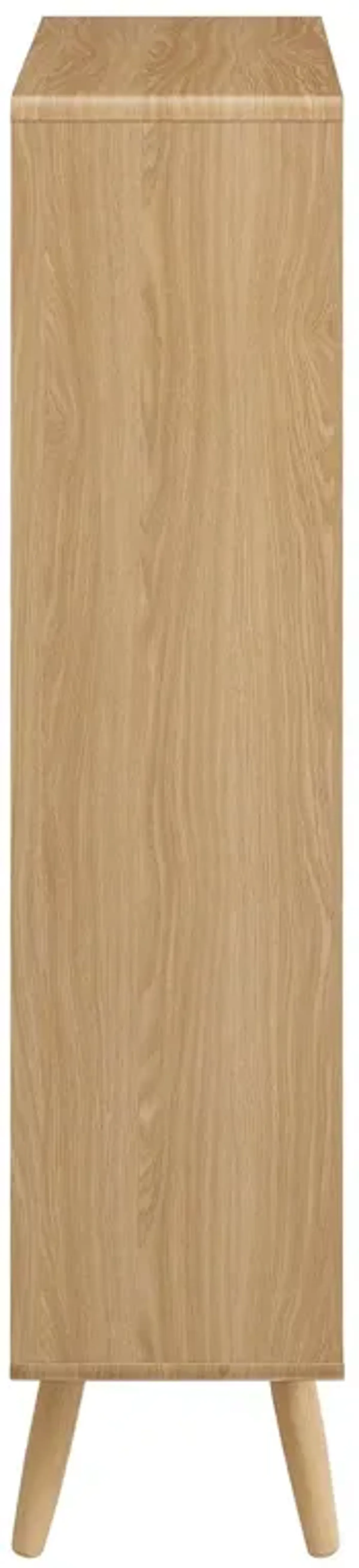 Transmit 5 Shelf Wood Grain Bookcase by Modway