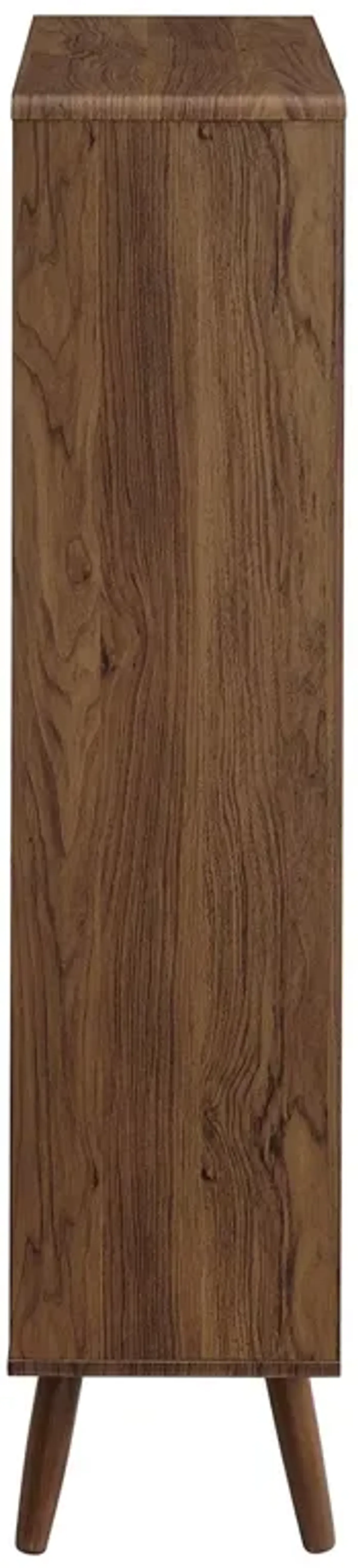 Transmit 5 Shelf Wood Grain Bookcase by Modway