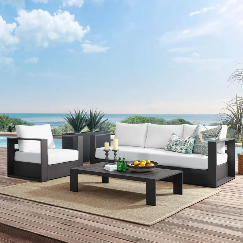 Tahoe 3-Piece Outdoor Patio Powder-Coated Aluminum Set by Modway