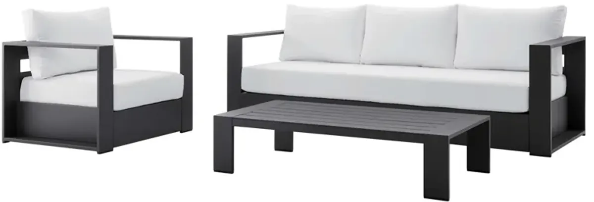 Tahoe 3-Piece Outdoor Patio Powder-Coated Aluminum Set by Modway