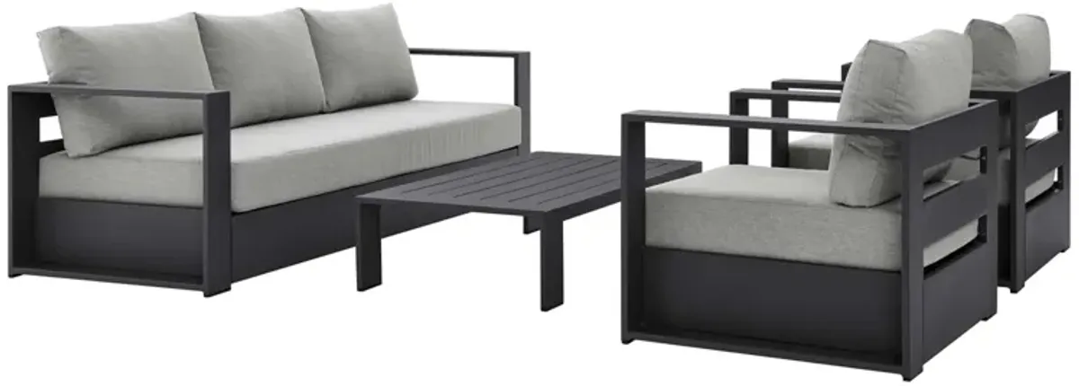 Tahoe 4-Piece Outdoor Patio Powder-Coated Aluminum Set by Modway