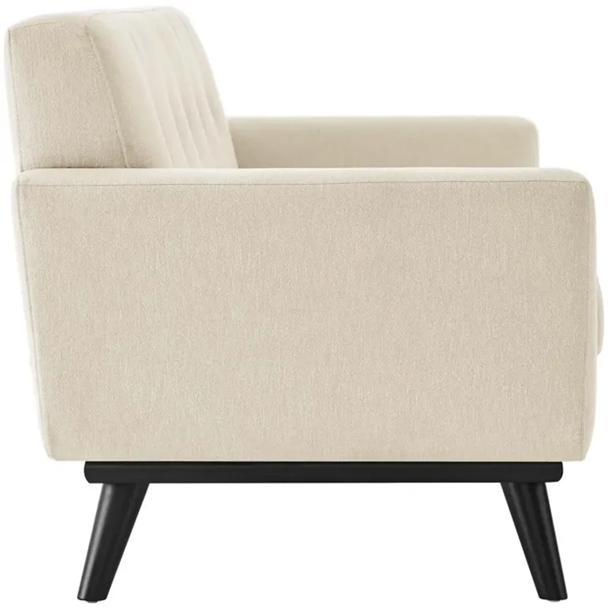 Engage Herringbone Fabric Loveseat by Modway Beige