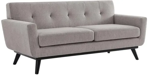 Engage Herringbone Fabric Loveseat by Modway Light Gray