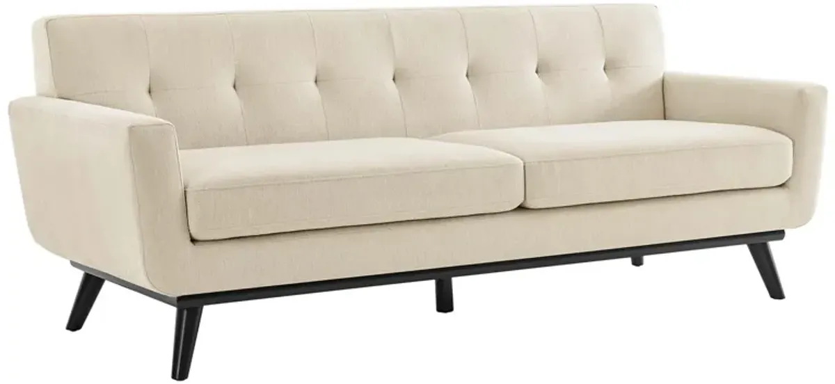 Engage Herringbone Fabric Sofa by Modway Charcoal